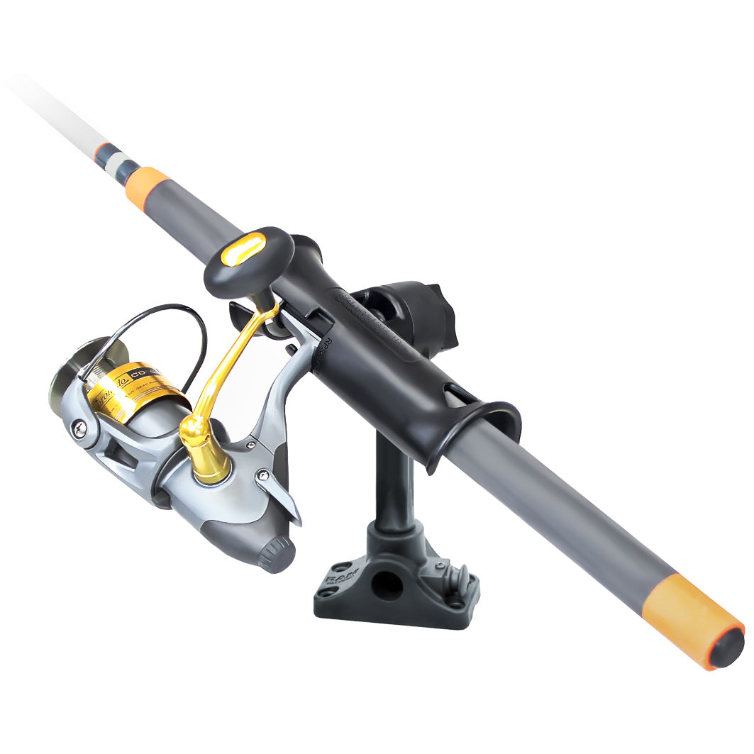 RAM Tube Jr.™ Rod Holder met bulkhead/vlakke oppervlakte basis - 6" post - RAM Mounts RAP-390-BMPU afbeelding 1