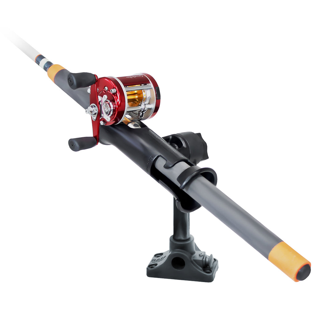 RAM Tube Jr.™ Rod Holder met bulkhead/vlakke oppervlakte basis - 6" post - RAM Mounts RAP-390-BMPU afbeelding 2