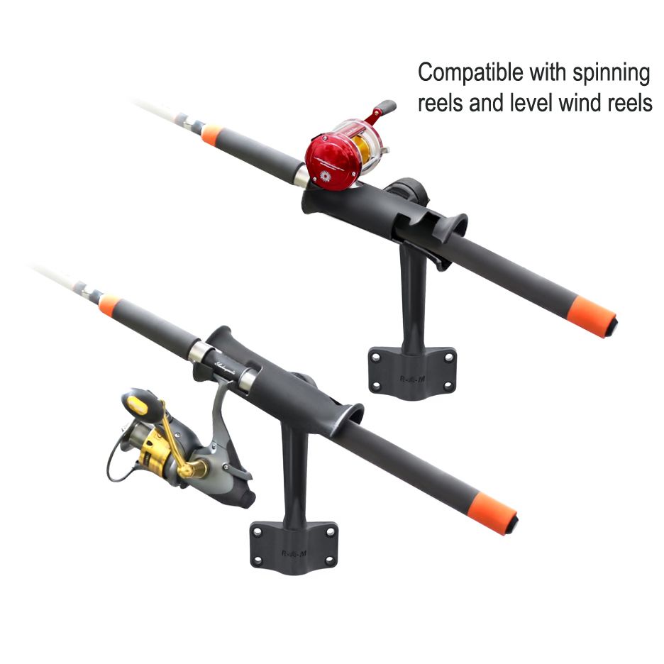 RAM Tube Jr.™ Rod Holder met Bulkhead Base - 6" Post - RAM Mounts RAP-390-BU afbeelding 2