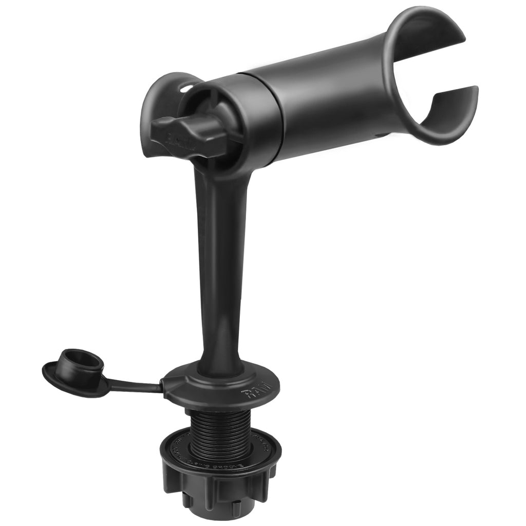 RAM tube jr rod holder met ronde flush base - RAM Mounts RAP-390-FMTU