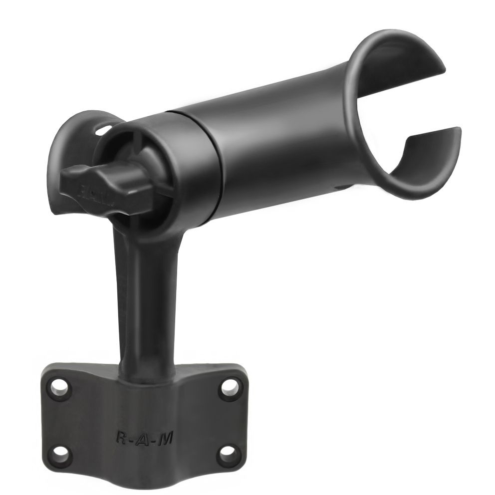 RAM Tube Jr.™ Rod Holder met Bulkhead Base - 4" Post - RAM Mounts RAP-390-SBU afbeelding 1