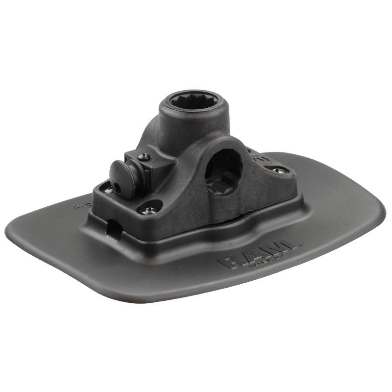 RAM Bond-A-Base™ Zwarte lijm basis met RAM ROD® Post / Spline Ontvanger - RAM Mounts RAP-398-BLK-114BMPU afbeelding 1