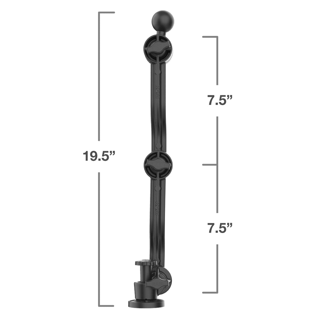 RAM Composiet Dubbele Draaiarm met Kogel - schroefbevestiging - RAM Mounts RAP-411D-114-PA2-BGU afbeelding 4