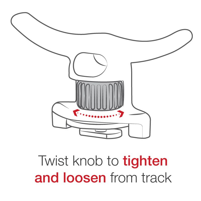 RAM Tough-Cleat™ Anker Tie-Off met Track Adapter - RAM Mounts RAP-432U afbeelding 4