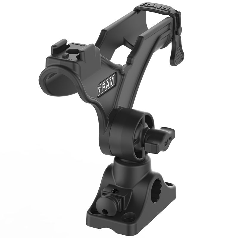 RAM ROD® JR Vishengelhouder met Schot/Vlakke Oppervlakte Basis - RAM Mounts RAP-434-BMP afbeelding 1