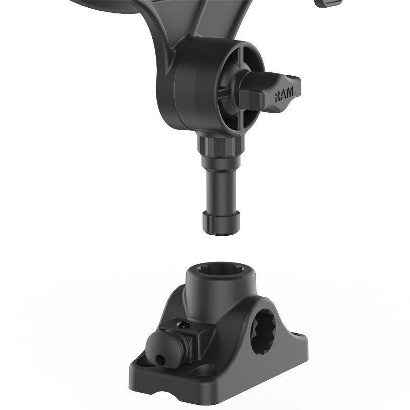 RAM ROD® JR Vishengelhouder met Schot/Vlakke Oppervlakte Basis - RAM Mounts RAP-434-BMP afbeelding 2