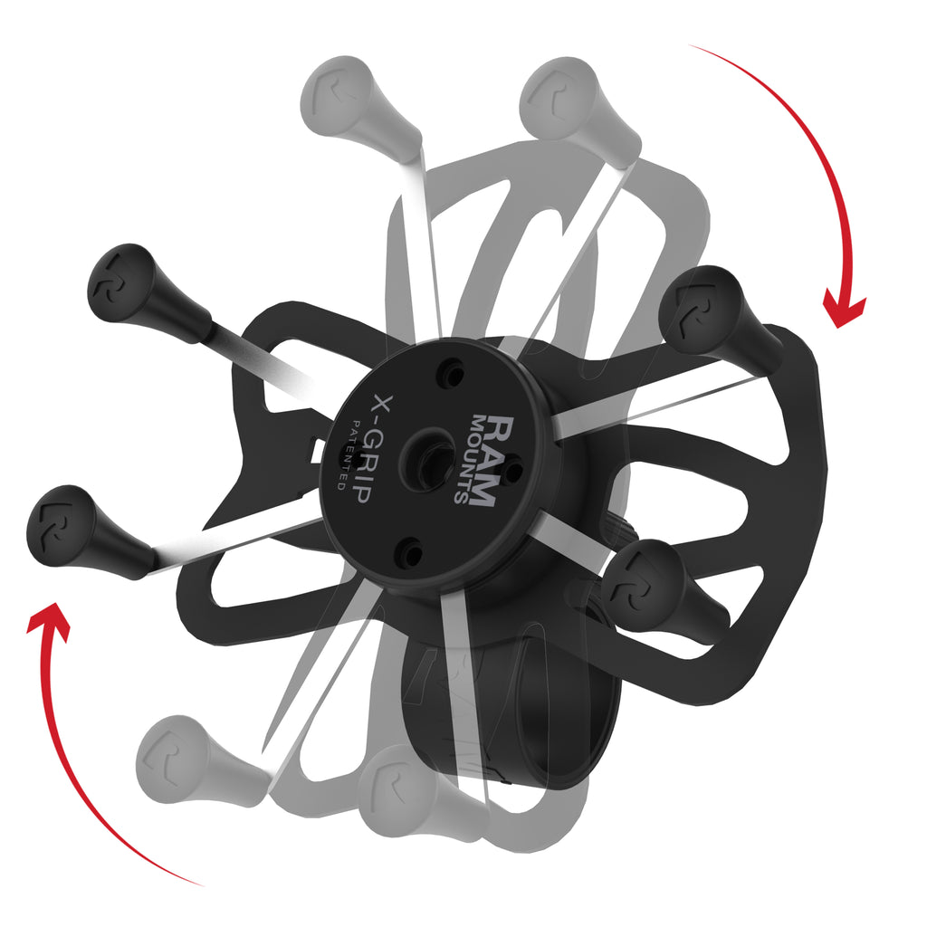 RAM X-Grip® Grote Telefoonhouder met RAM Tough-Strap™ Stuurpen Basis - RAM Mounts RAP-460-UN10U afbeelding 3