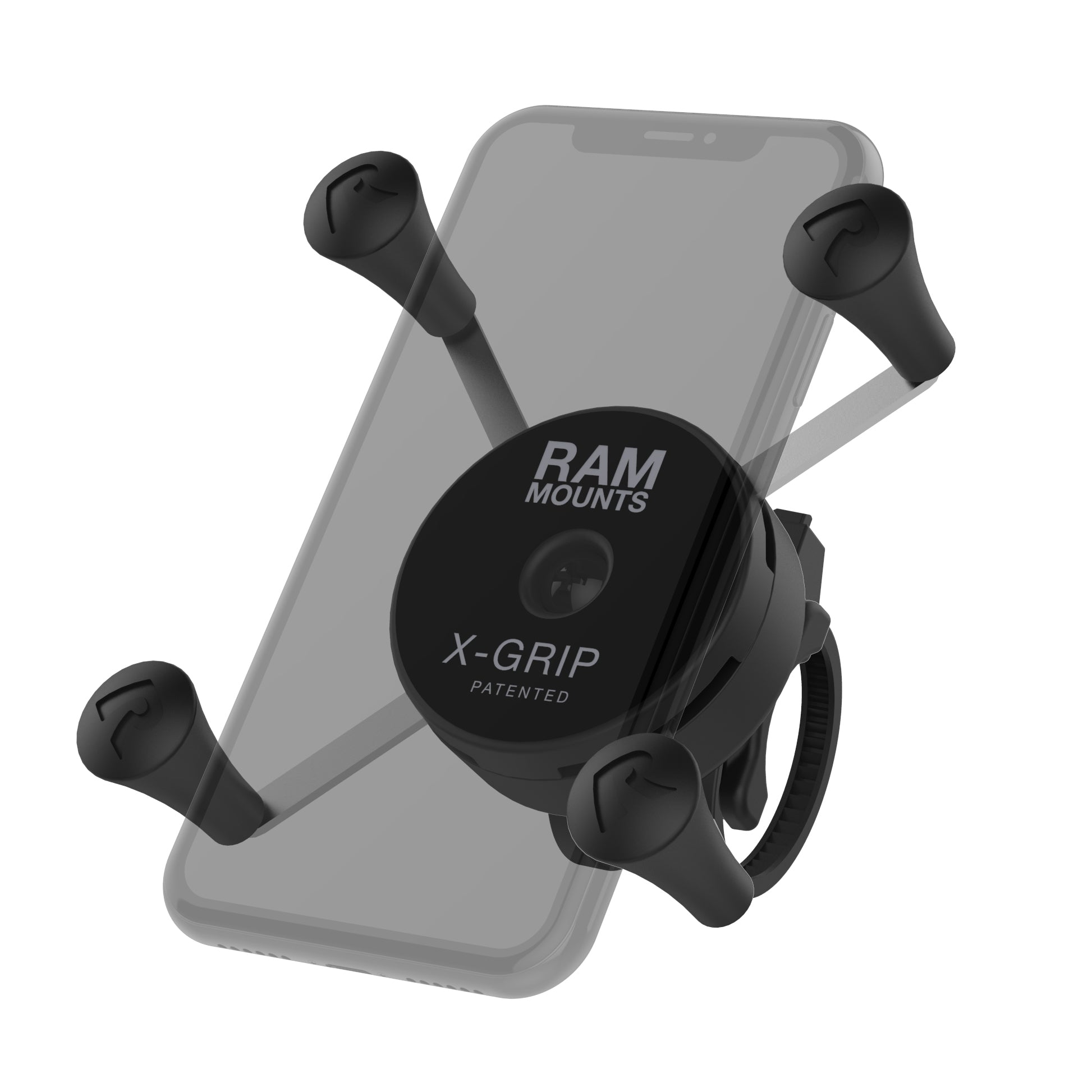 RAM X-Grip® Telefoonbevestiging met Laagprofiel Zip Tie Stuurpenbasis - RAM Mounts RAP-460Z-UN7U afbeelding 1
