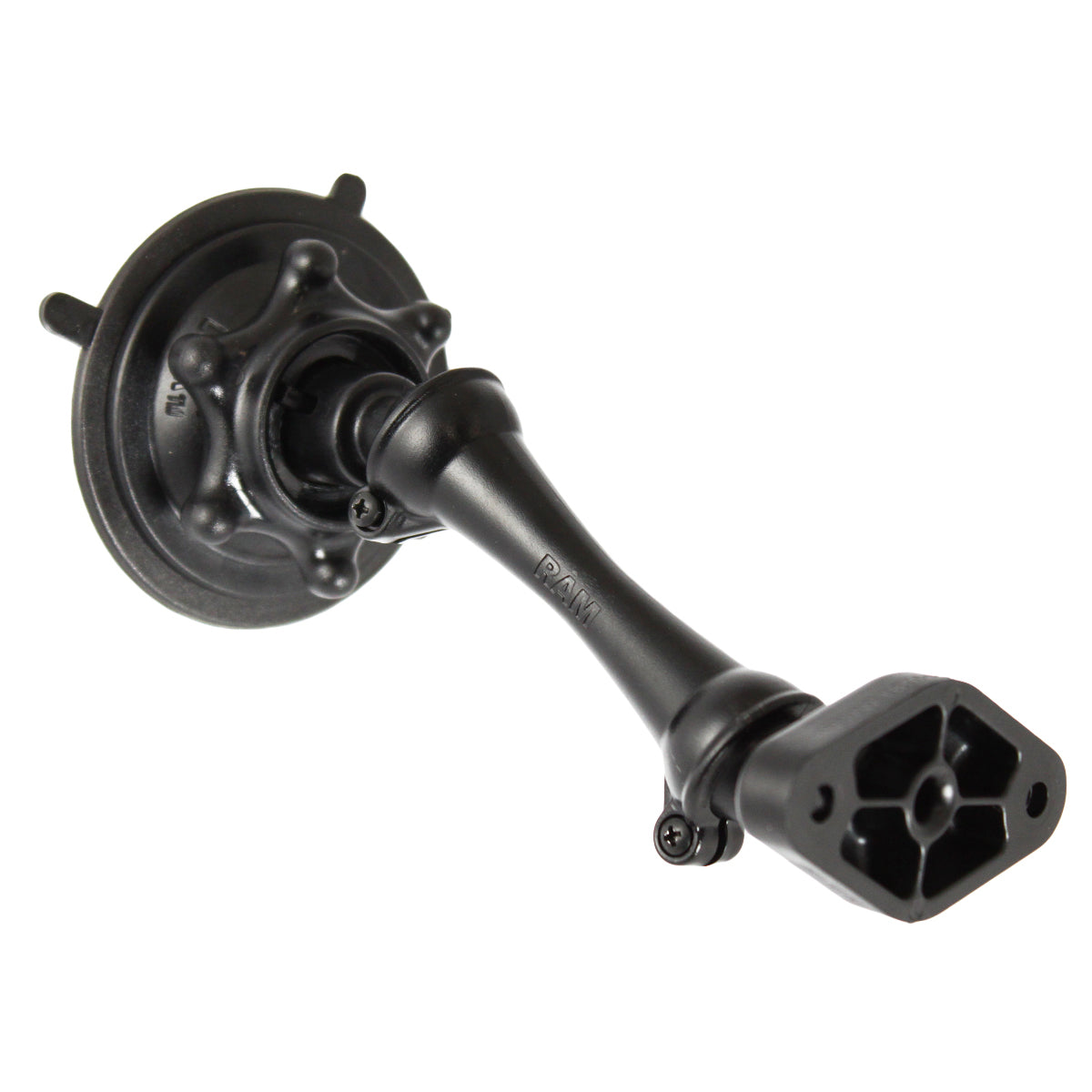 RAM snap link lange dubbele zakkenzuignap montage met diamantplaat - RAM Mounts RAP-AA-167U