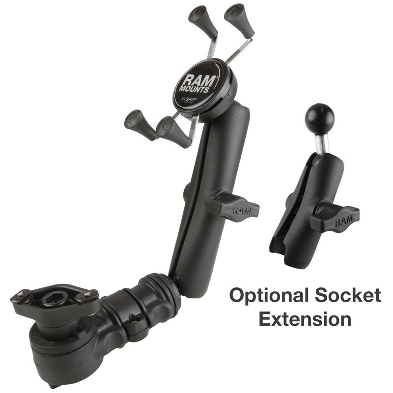RAM Telefoonhouder voor rolstoelarmsteunen met snelle uitgave en zwenkfunctie - RAM Mounts RAP-AAPR-WCT-419-UN7U afbeelding 2
