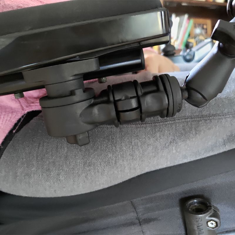 RAM Telefoonhouder voor rolstoelarmsteunen met snelle uitgave en zwenkfunctie - RAM Mounts RAP-AAPR-WCT-419-UN7U afbeelding 4
