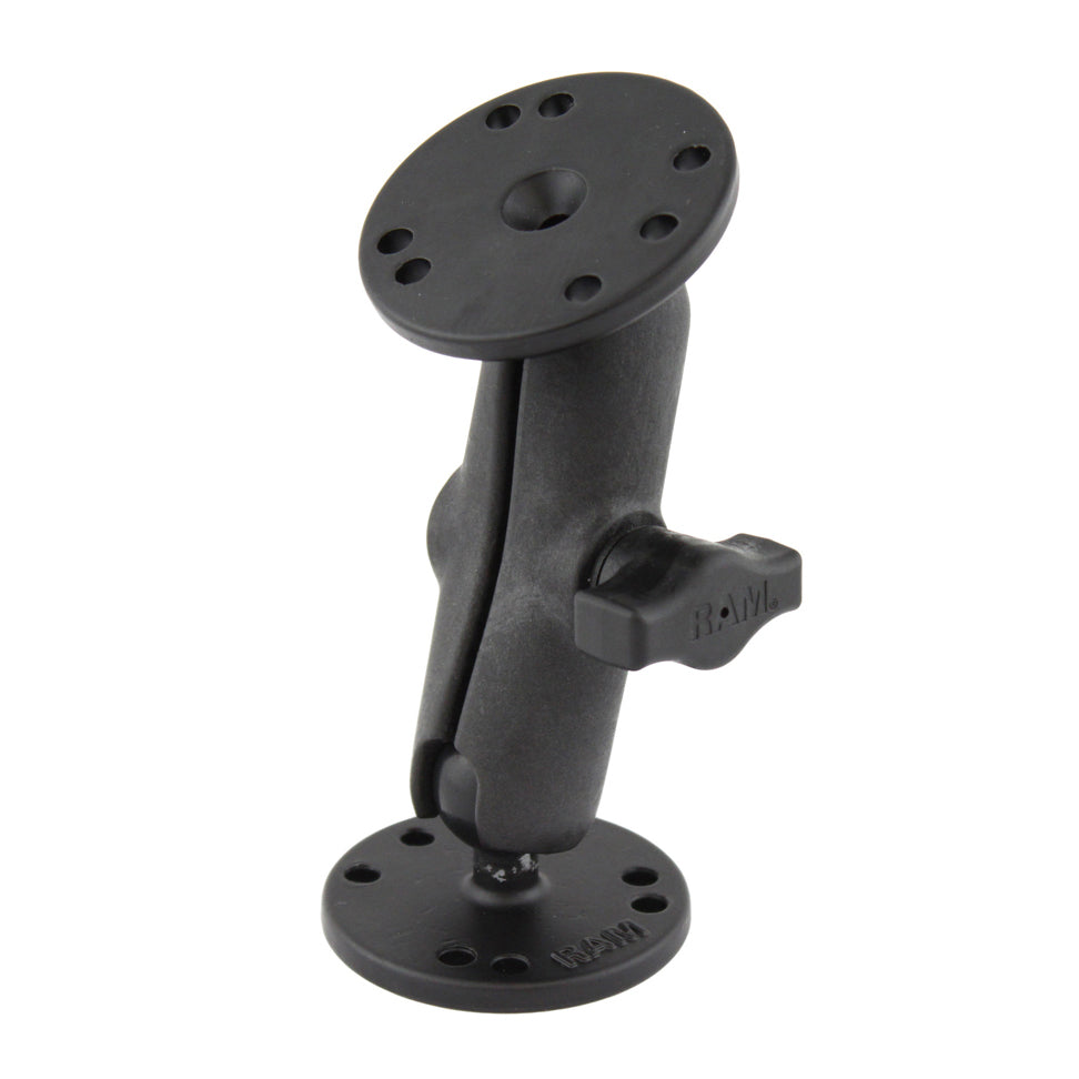 RAM composiet dubbele balbevestiging met twee ronde aluminium platen - RAM Mounts RAP-B-101-OT1U