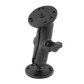RAM composiet dubbele balbevestiging met twee ronde aluminium platen - RAM Mounts RAP-B-101-OT1U