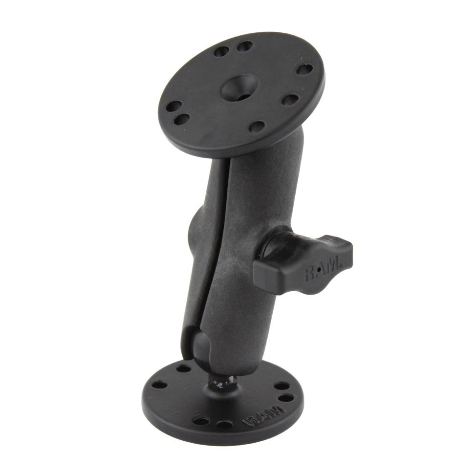 RAM Composiet Dubbele Balbevestiging met Twee Ronde Aluminium Platen - RAM Mounts RAP-B-101-OT1U afbeelding 1