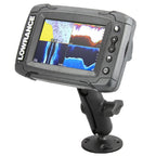 RAM Composite Dubbele Balhouder voor Lowrance Elite-4 & Mark-4 Series - RAM Mounts RAP-B-101U-LO11 afbeelding 1
