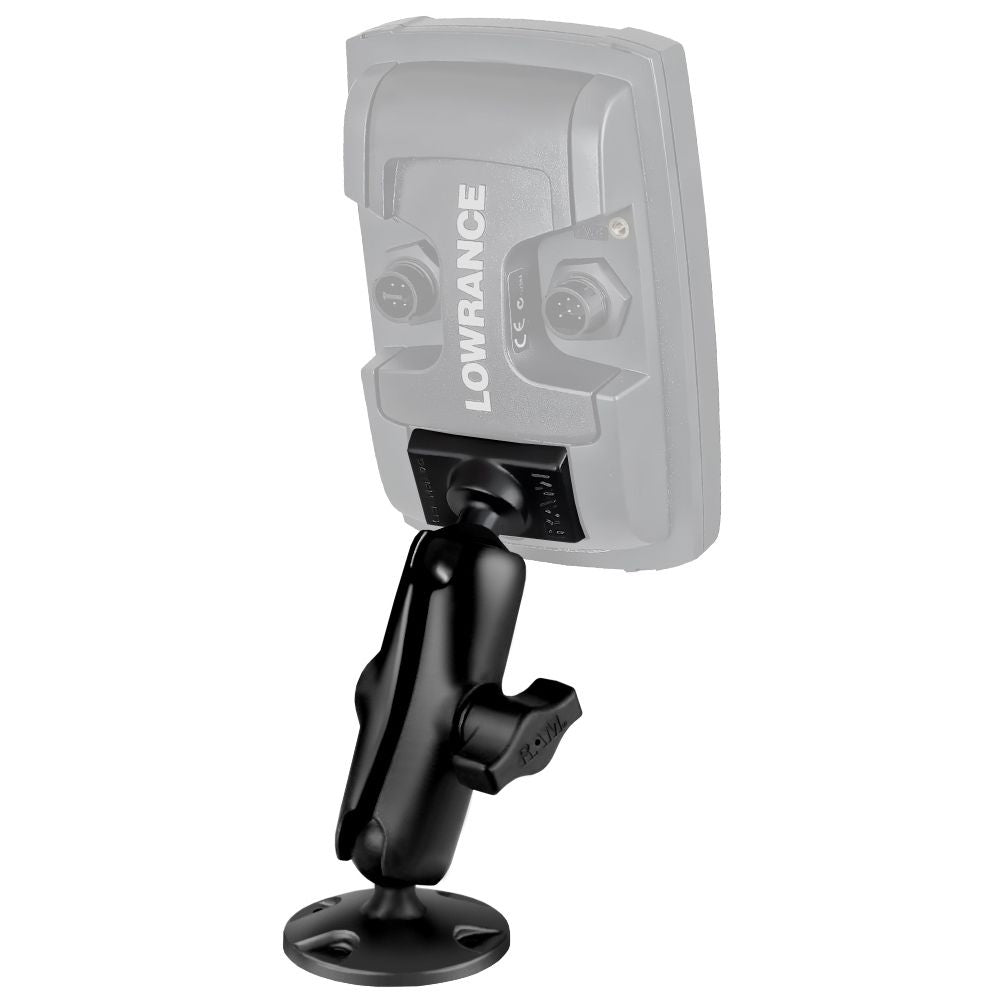 RAM Composite Dubbele Balhouder voor Lowrance Elite-4 & Mark-4 Series - RAM Mounts RAP-B-101U-LO11 afbeelding 2