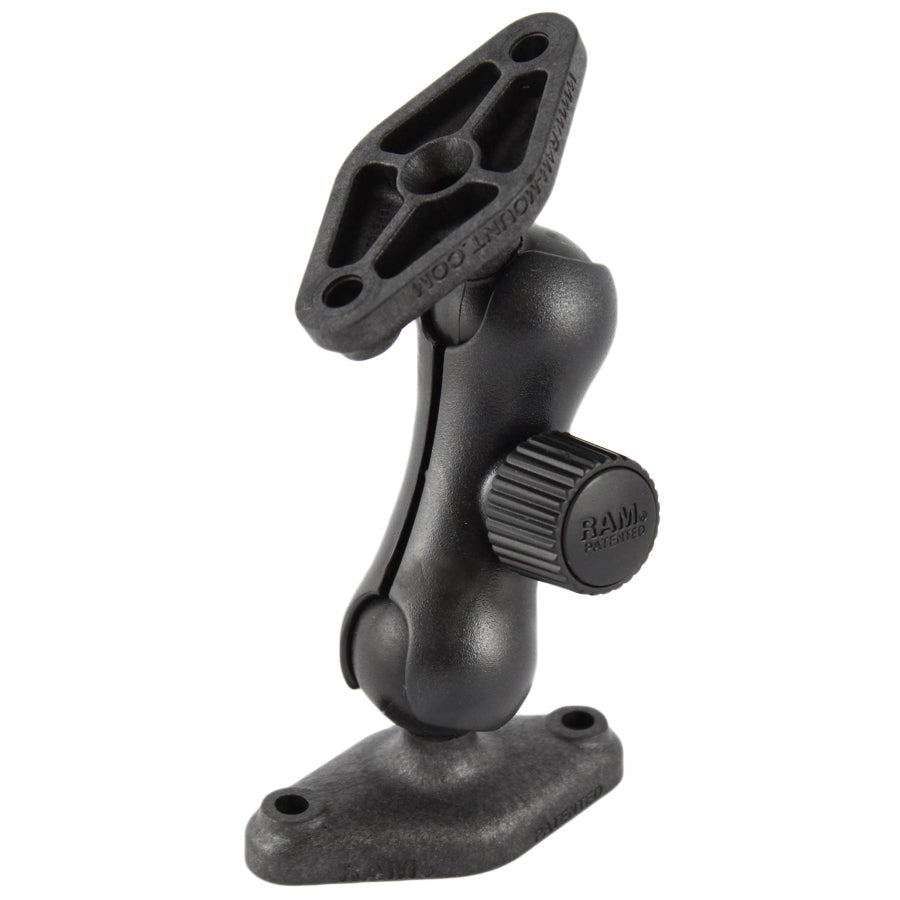 RAM laagprofchompcket dubbele balbevestiging met twee diamantplaten - RAM Mounts RAP-B-102-2U