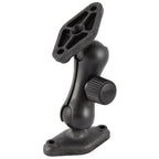 RAM laagprofchompcket dubbele balbevestiging met twee diamantplaten - RAM Mounts RAP-B-102-2U