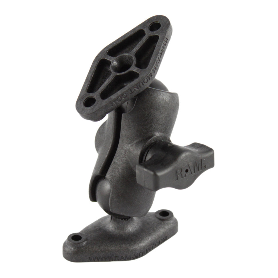 RAM composiet dubbele balbevestiging met twee diamantplaten kort - RAM Mounts RAP-B-102U-A