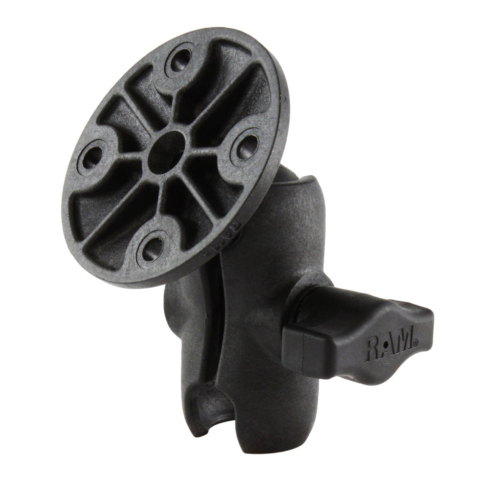 RAM composiet dubbele socket arm met ronde plaat - RAM Mounts RAP-B-103U-A