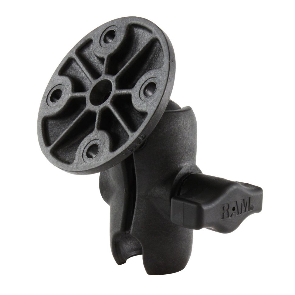 RAM Composiet Dubbele Socket Arm met Ronde Plaat - RAM Mounts RAP-B-103U-A afbeelding 1