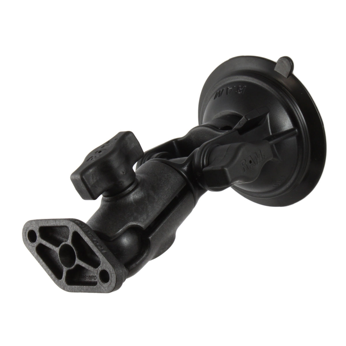 RAM Twist-Lock™ Composite Zuigcup Riemspanner Montage met Diamantplaat - RAM Mounts RAP-B-104-224-RA1U afbeelding 1