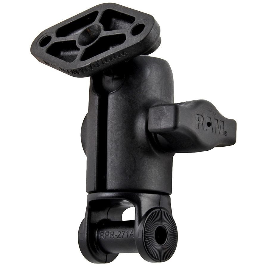 RAM Zuigkracht Riem Adapter met enkele Bal & Socket en Diamantplaat - RAM Mounts RAP-B-104-224U-AGR1 afbeelding 1