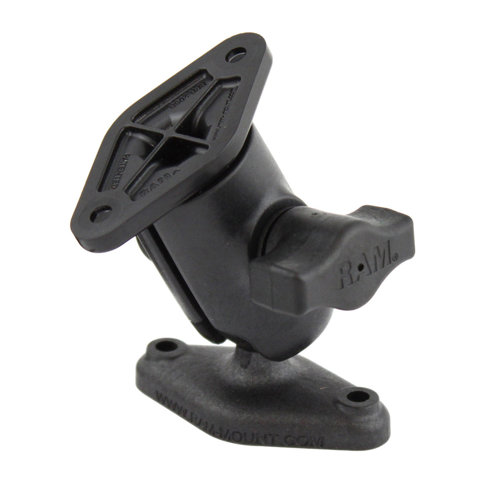 RAM composite enkele bal swivel mount met twee diamant platen - RAM Mounts RAP-B-104-2U