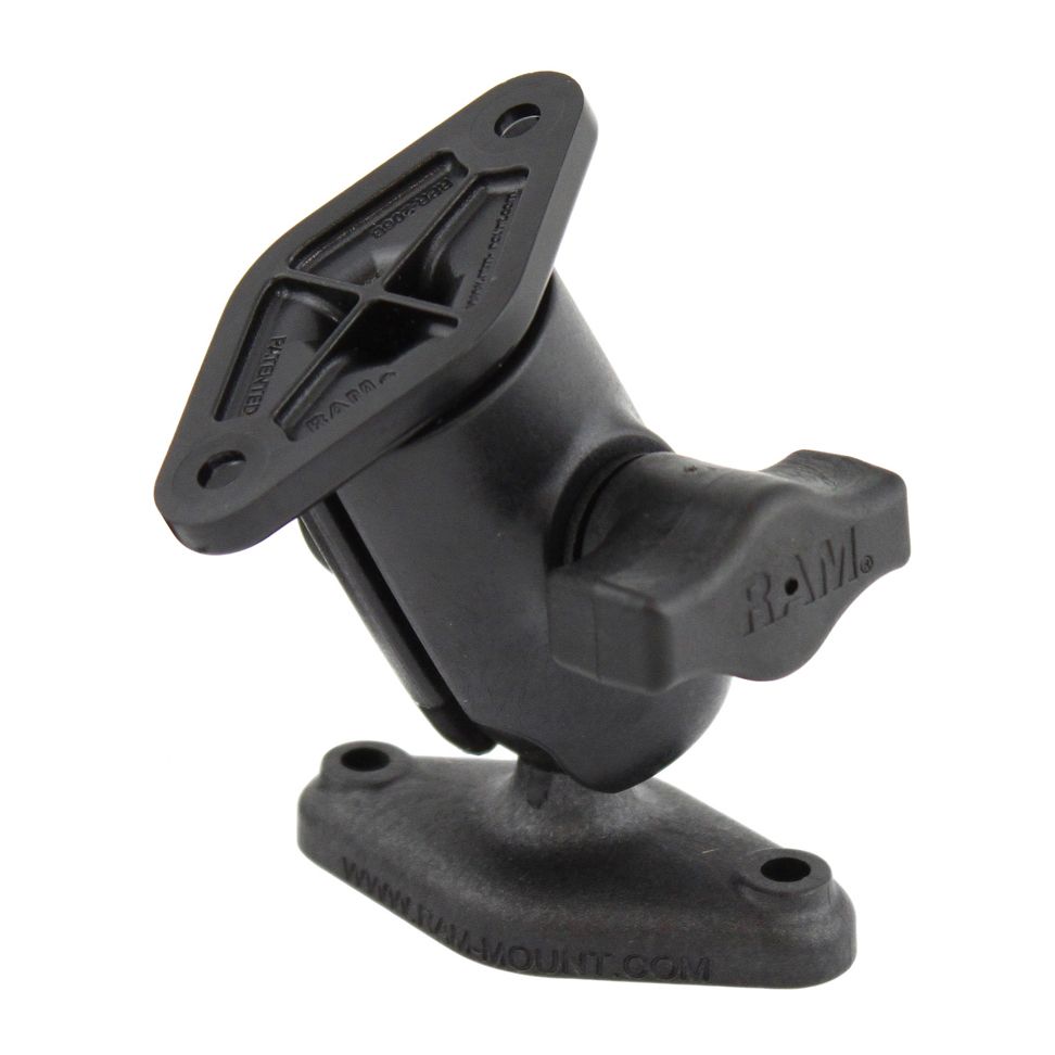 RAM Composite Enkele Bal & Swivel Mount met Twee Diamant Platen - RAM Mounts RAP-B-104-2U afbeelding 1