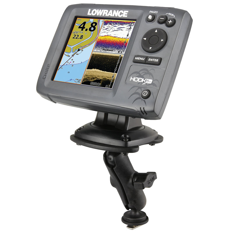 RAM track ball composiet visvinder montage voor humminbird apparaten - RAM Mounts RAP-B-107B-354-TRA1U