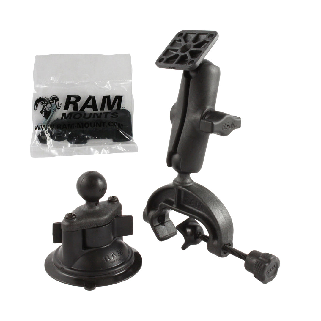 RAM twist lock zuignap en composite yoke clmount - RAM Mounts RAP-B-121-224-1U