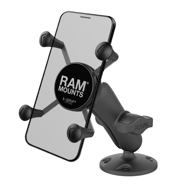 RAM X-Grip hoge sterkte composiet telefoon houder met drill down basis - RAM Mounts RAP-B-138-UN7U