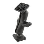 RAM composiet dubbele balbevestiging met rechthoekige amps platen medium - RAM Mounts RAP-B-141U