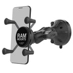 RAM X-Grip telefoonbevestiging met laagprofiel zuigkop kort - RAM Mounts RAP-B-166-2-A-UN7U