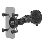 RAM X-Grip telefoonhouder met twist lock laagprofiel zuigbekerkop - RAM Mounts RAP-B-166-2-UN7U