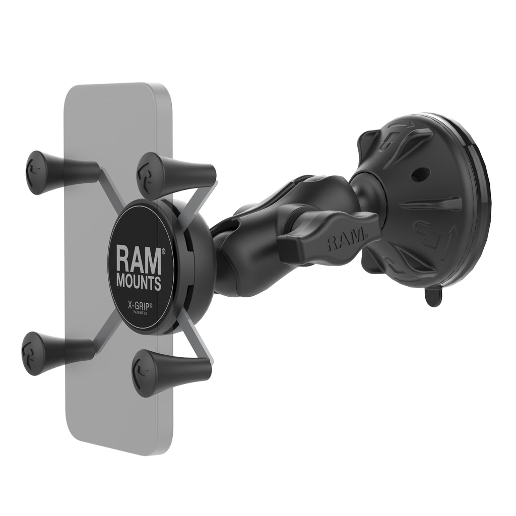 RAM X-Grip® Telefoonhouder met Twist-Lock™ Laagprofiel Zuigbekerkop - RAM Mounts RAP-B-166-2-UN7U afbeelding 1