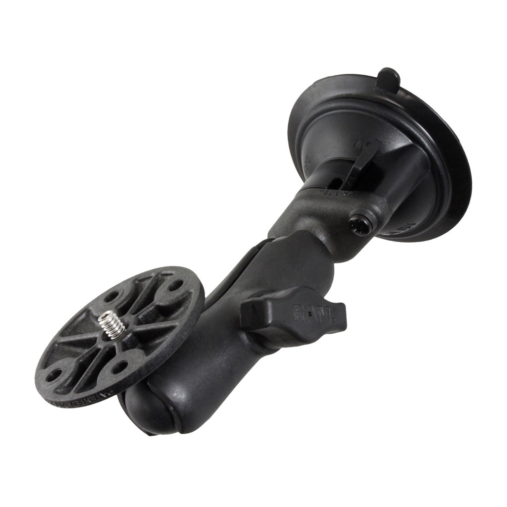 RAM Twist-Lock™ Composite Zuigbevestiging met Ronde Plaat & 1/4 "-20 Schroefdraadbout - RAM Mounts RAP-B-166-202AU afbeelding 1