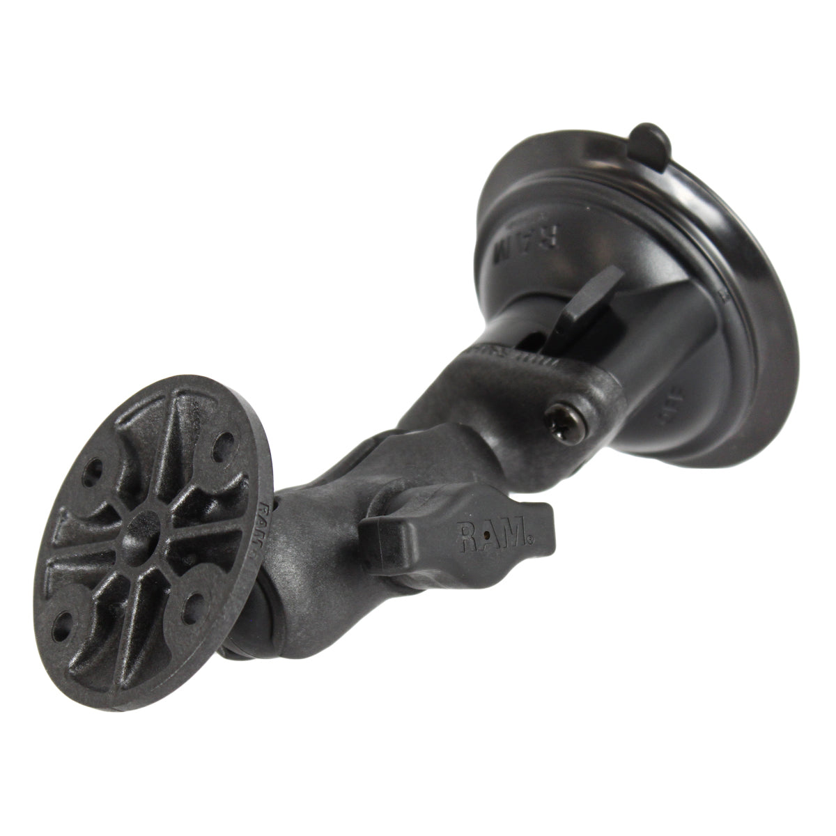 RAM Twist-Lock™ Composite Zuigbevestiging met Ronde Plaat - Kort - RAM Mounts RAP-B-166-A-202U afbeelding 1