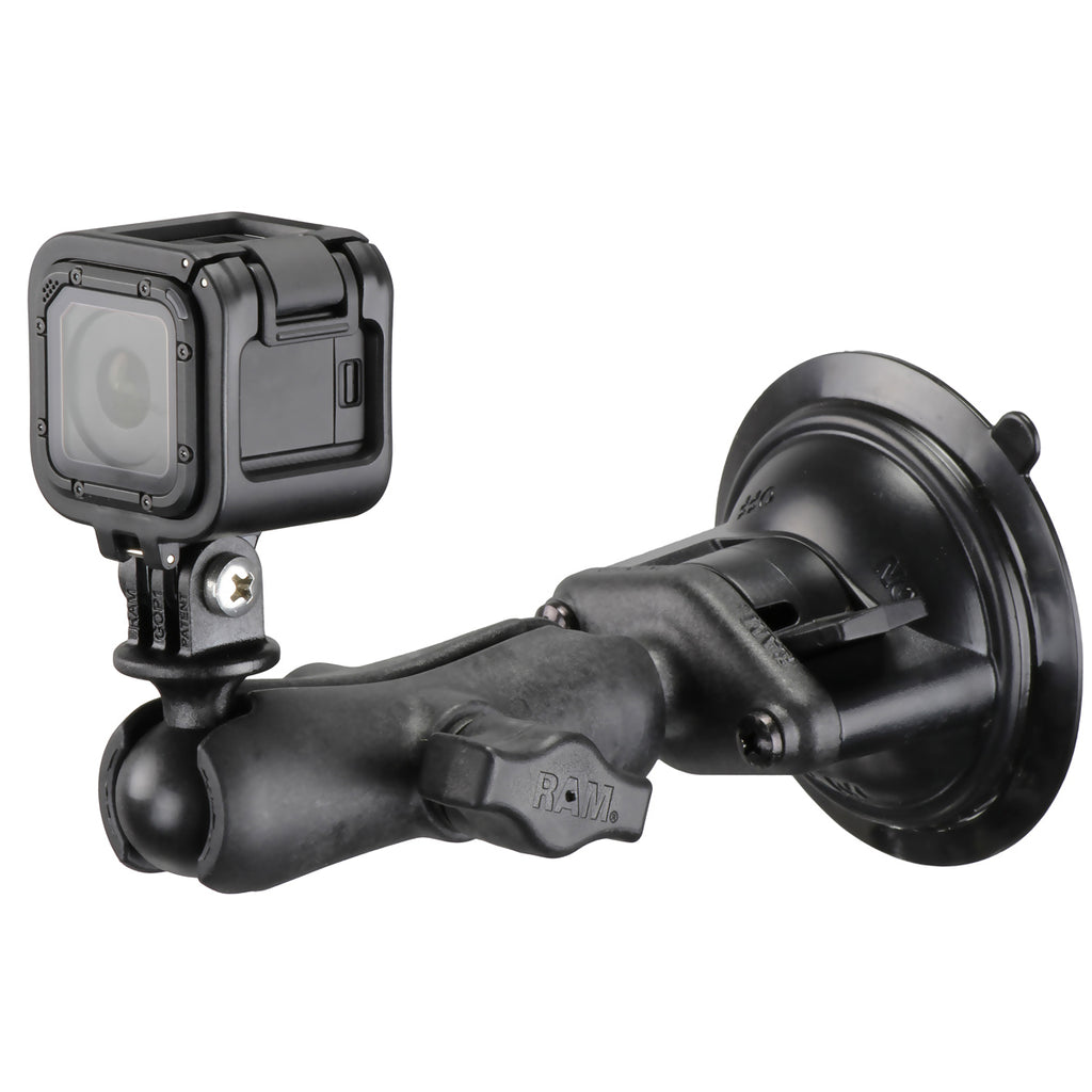 RAM Twist-Lock™ Composite Zuigbevestiging met Actiecamera Adapter - RAM Mounts RAP-B-166-GOP1 afbeelding 2