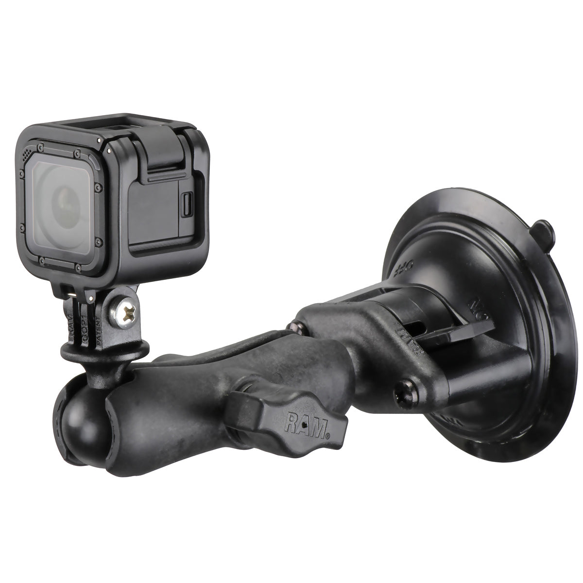 RAM Twist-Lock™ Composite Zuigbevestiging met Actiecamera Adapter - RAM Mounts RAP-B-166-GOP1 afbeelding 2