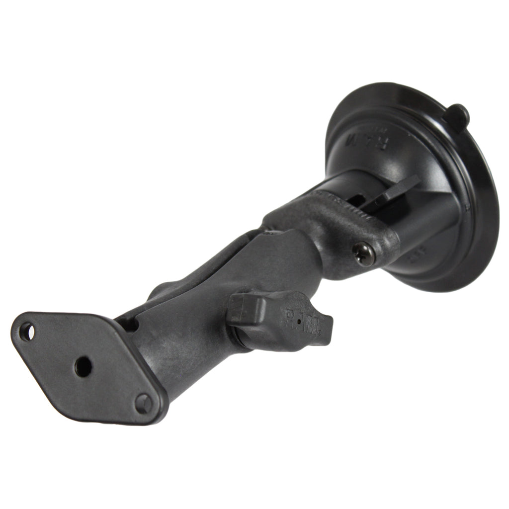 RAM Twist-Lock™ Composite Zuigbevestiging met Aluminium Diamantplaat - RAM Mounts RAP-B-166-RA1U afbeelding 1