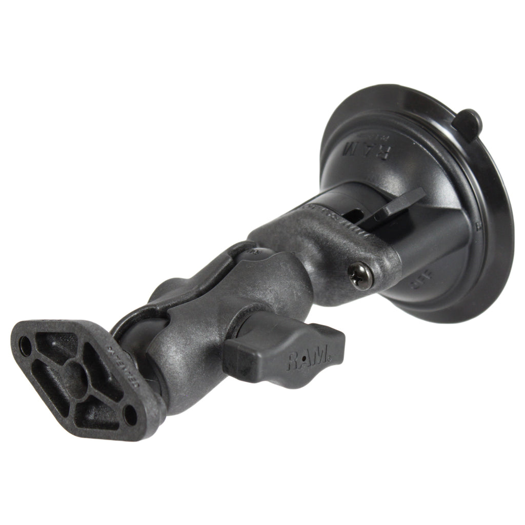RAM twist lock composite zuigcup dubbele bal mount kort - RAM Mounts RAP-B-166U-A