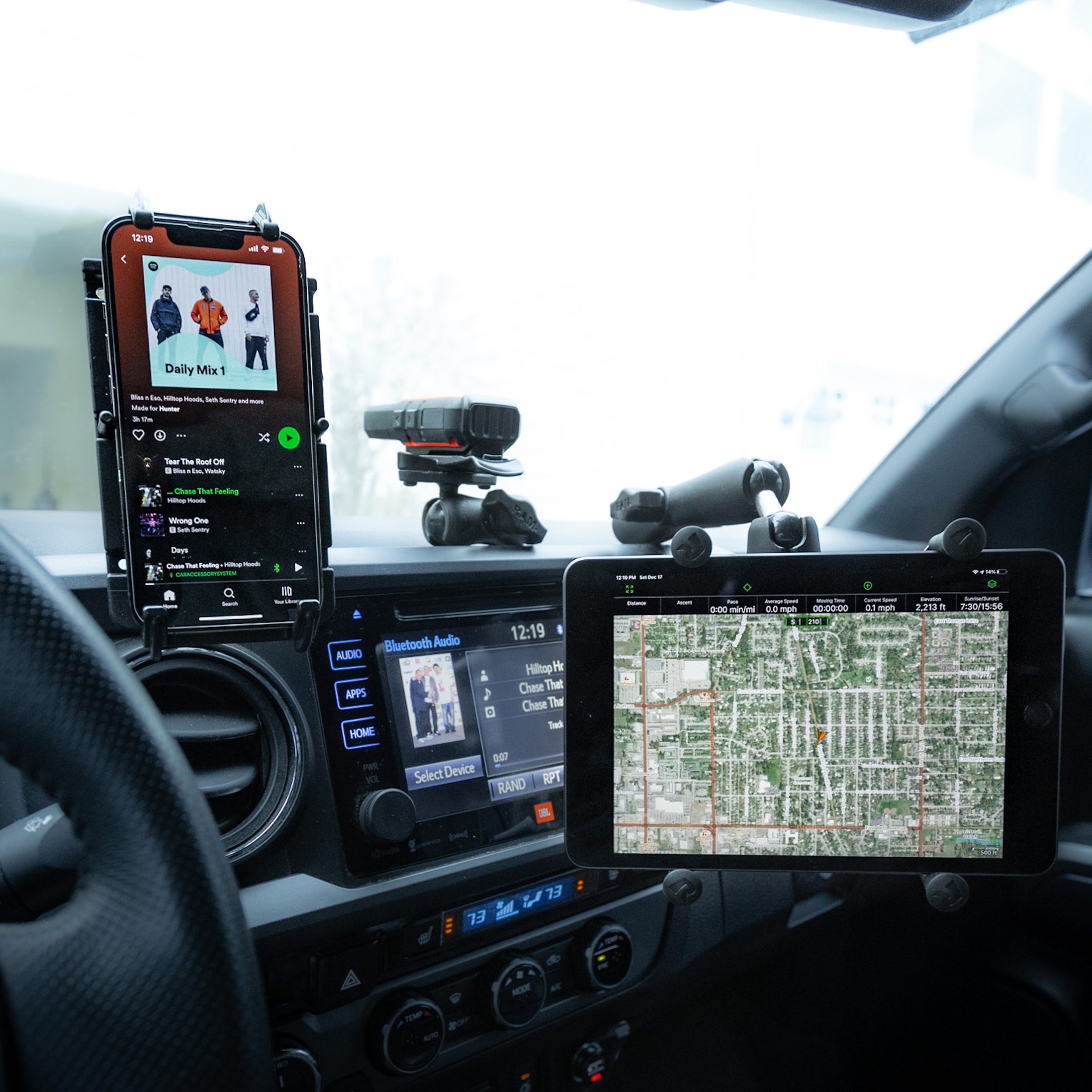 RAM Track Kogel™ Dubbele Balhouder met Garmin Spine Clip Houder - RAM Mounts RAP-B-202-GA76-TRA1U afbeelding 5