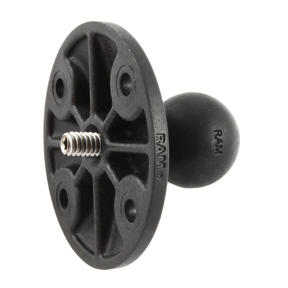 RAM Composiet Kogel Adapter met Ronde Plaat en 1/4 "-20 Schroefdraadbout - RAM Mounts RAP-B-202AU afbeelding 1