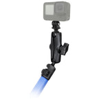RAM tele mount pole adapter mount met action camera adapter - RAM Mounts RAP-B-218-1-GOP1U
