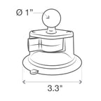 RAM Twist-Lock™ Composite Zuigcupbasis met Bal - RAM Mounts RAP-B-224-1U afbeelding 5