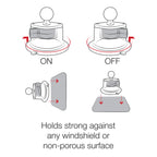 RAM Twist-Lock™ Composite Zuigcupbasis met Bal - RAM Mounts RAP-B-224-1U afbeelding 6