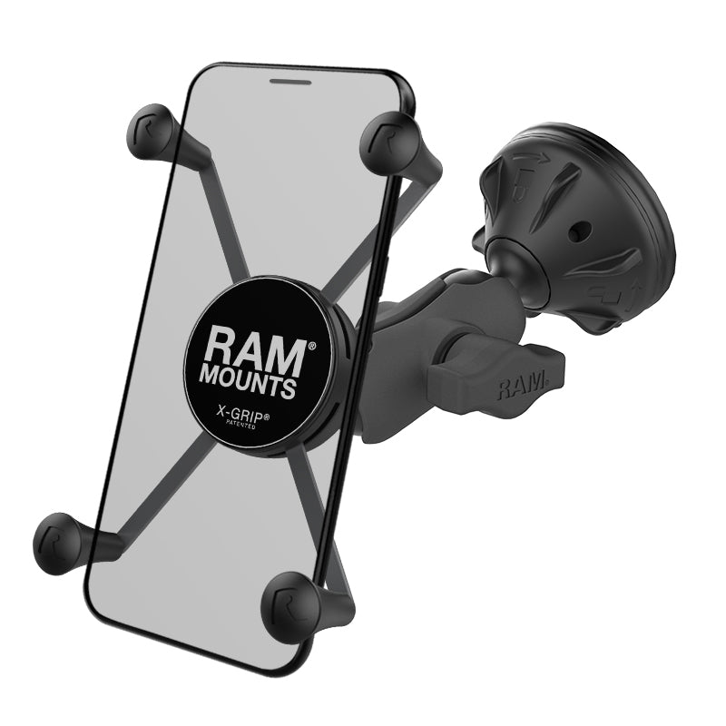 RAM X-Grip grote telefoonhouder met composiet zuignap basis - RAM Mounts RAP-B-224-2-A-UN10U