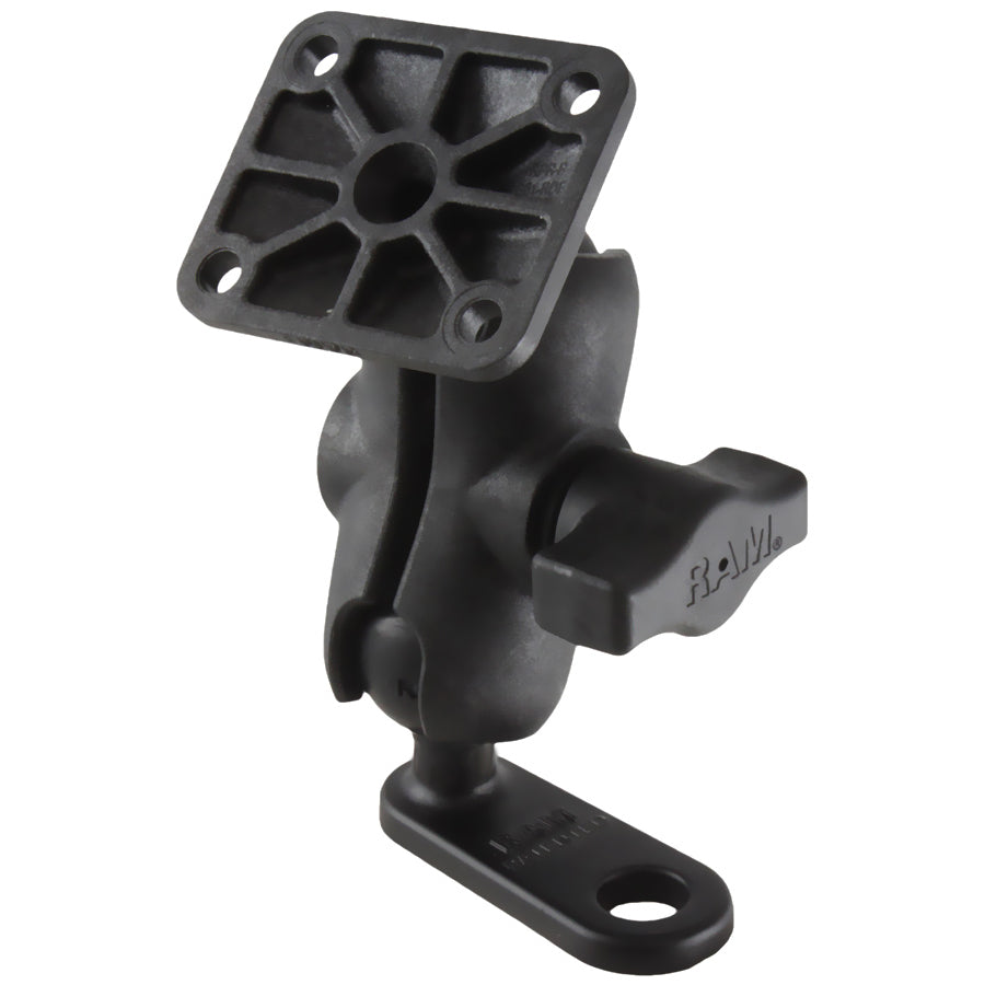 RAM dubbele bal montage met 11mm boutkop adapter en amps plaat - RAM Mounts RAP-B-252-A-347U