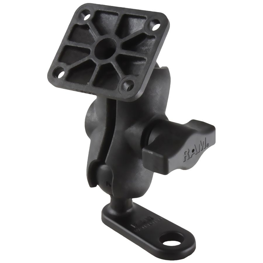 RAM Dubbele Bal Montage met 11mm Boutkop Adapter en AMPS Plaat - RAM Mounts RAP-B-252-A-347U afbeelding 1